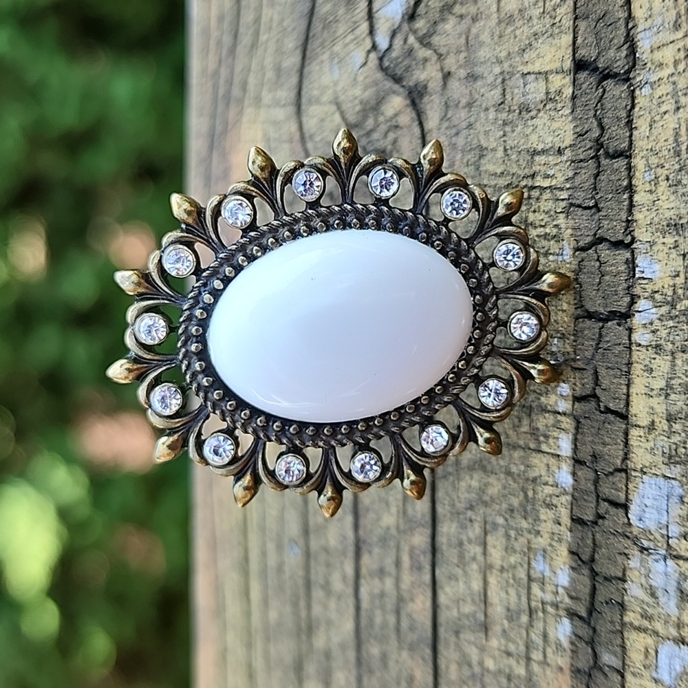 Vintage oval ring Adjustable Band